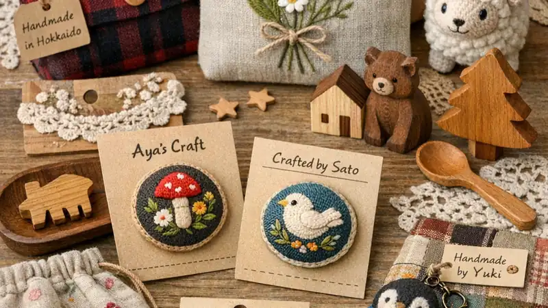 北海道の地元作家によるハンドメイド雑貨
