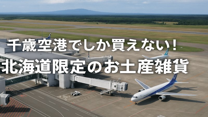 千歳空港でしか買えない！北海道限定のお土産雑貨