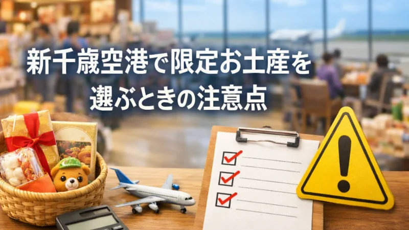 新千歳空港で限定お土産を選ぶときの注意点
