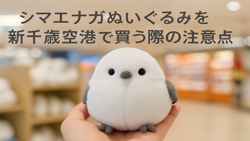 シマエナガぬいぐるみを新千歳空港で買う際の注意点