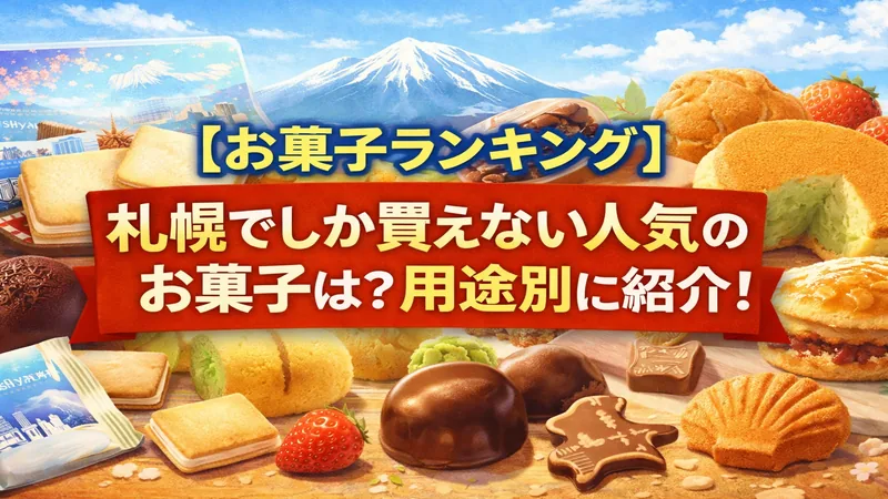 【お菓子ランキング】札幌でしか買えない人気のお菓子は？用途別に紹介！