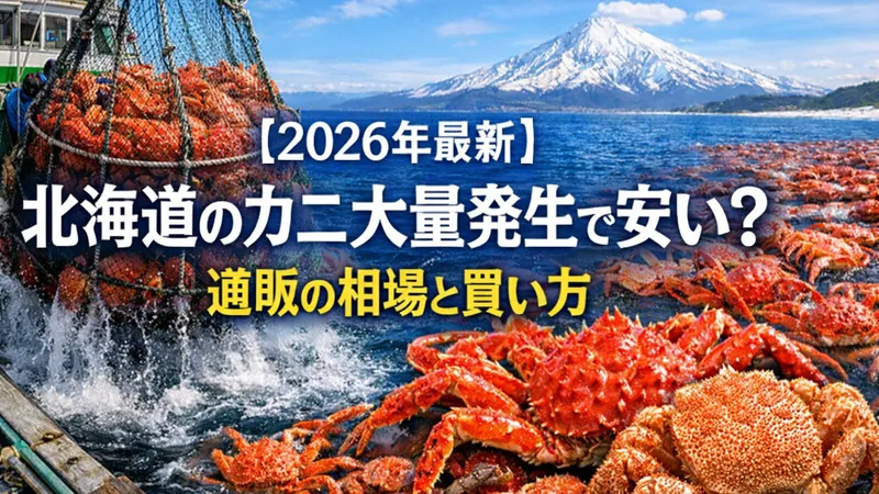【2026年最新】北海道のカニ大量発生で安い？通販の相場と買い方
