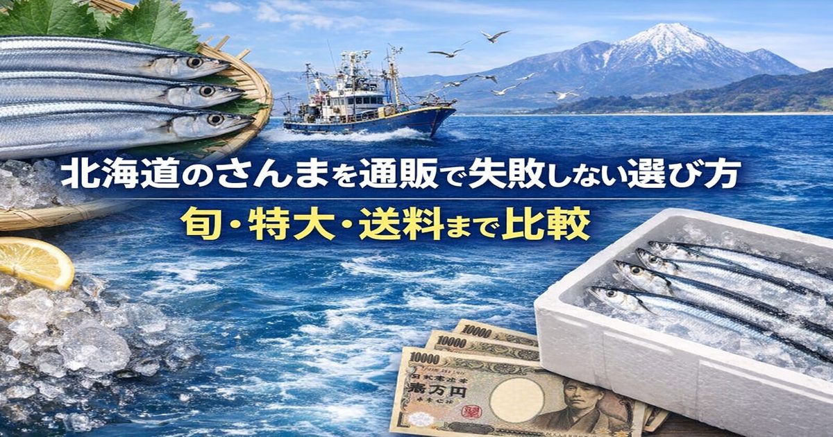 北海道のさんまを通販で失敗しない選び方｜旬・特大・送料まで比較