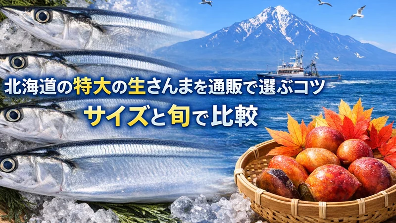 北海道の特大の生さんまを通販で選ぶコツ_サイズと旬で比較