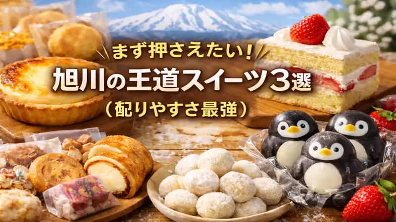 まず押さえたい！旭川の王道スイーツ3選（配りやすさ最強）