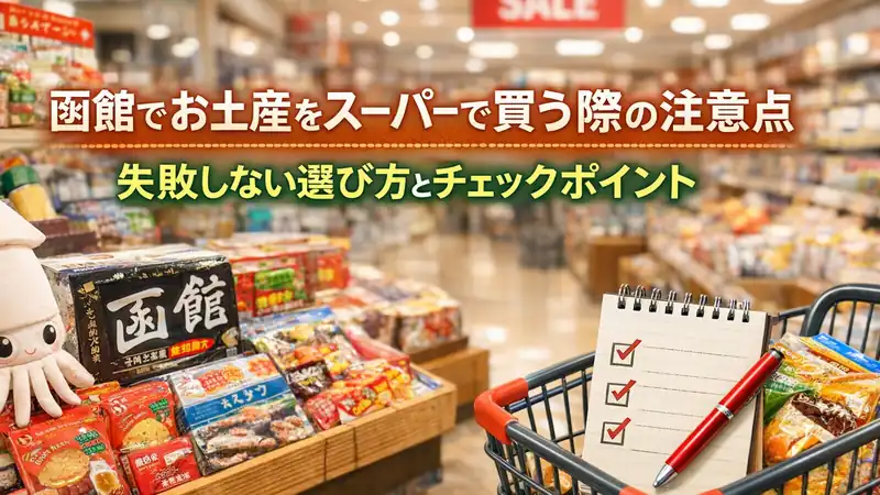 函館でお土産をスーパーで買う際の注意点｜失敗しない選び方とチェックポイント