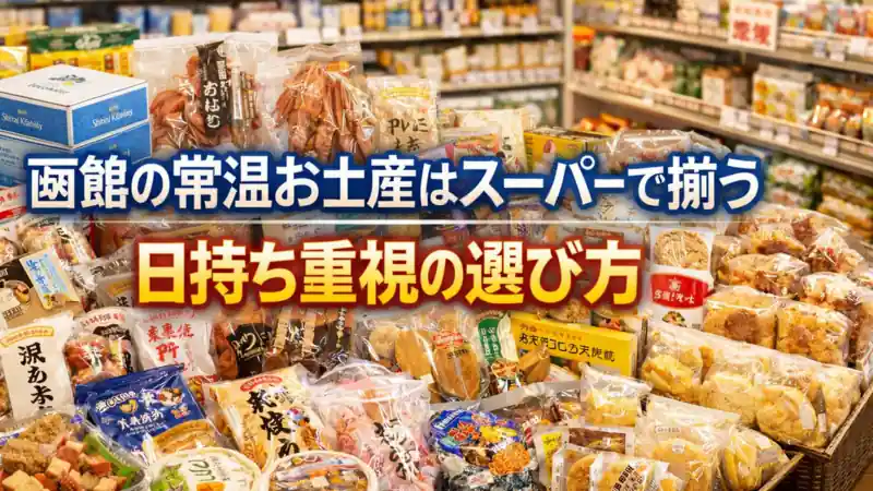 函館の常温お土産はスーパーで揃う｜日持ち重視の選び方