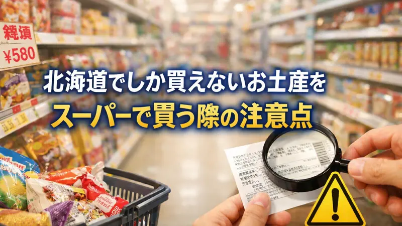 北海道でしか買えないお土産をスーパーで買う際の注意点