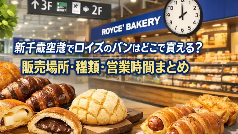 新千歳空港でロイズのパンはどこで買える？販売場所・種類・営業時間まとめ