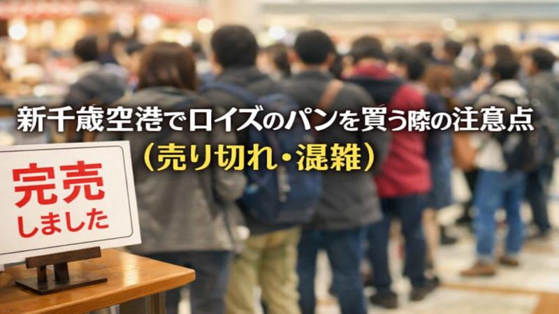 新千歳空港でロイズのパンを買う際の注意点（売り切れ・混雑）