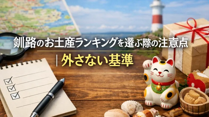 釧路のお土産ランキングを選ぶ際の注意点｜外さない基準