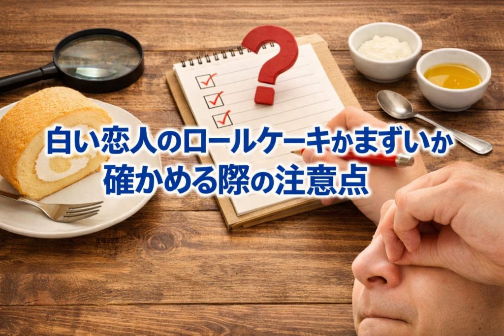 白い恋人　ロールケーキ　まずい