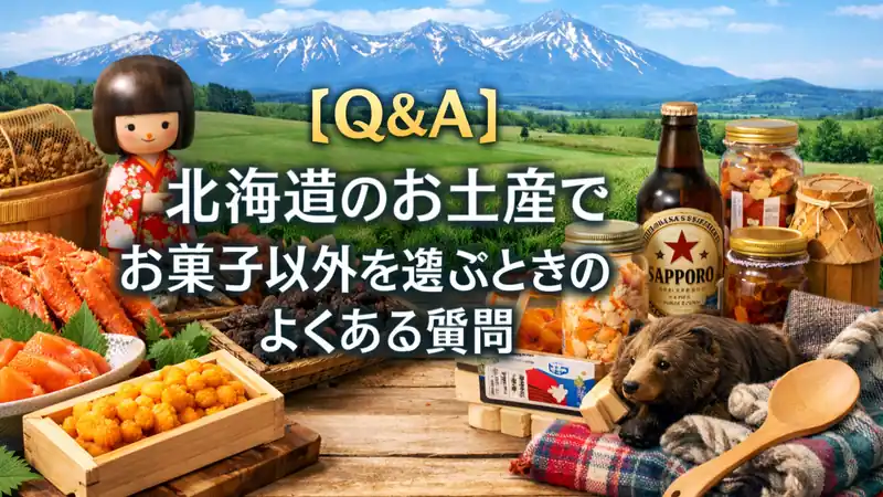 【Q＆A】北海道のお土産でお菓子以外を選ぶときのよくある質問