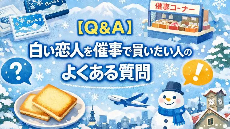 【Q＆A】白い恋人を催事で買いたい人のよくある質問