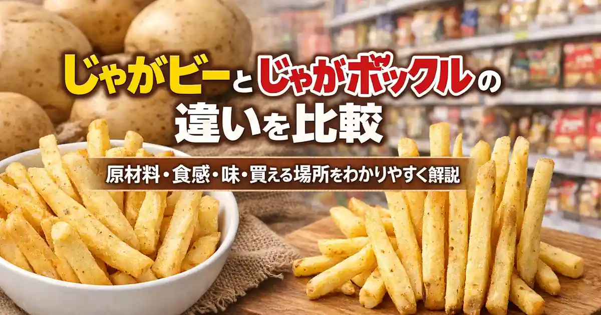 じゃがビーとじゃがポックルの違いを比較｜原材料・食感・味・買える場所をわかりやすく解説