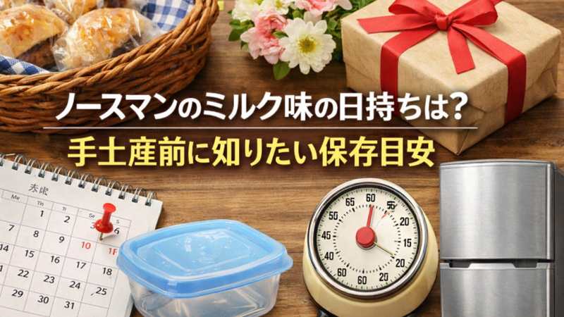 ノースマンのミルク味の日持ちは？手土産前に知りたい保存目安