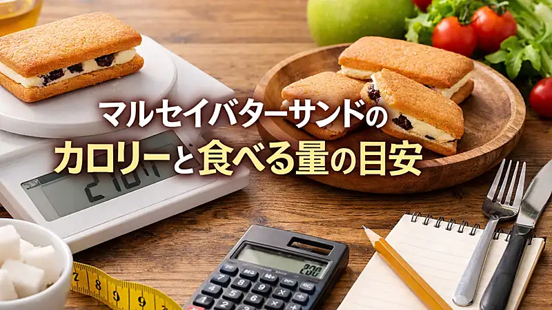 マルセイバターサンドのカロリーと食べる量の目安
