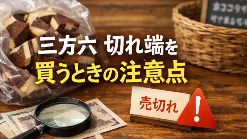三方六 切れ端を買うときの注意点