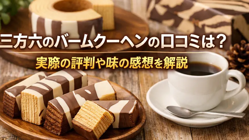三方六のバームクーヘンの口コミは？実際の評判や味の感想を解説