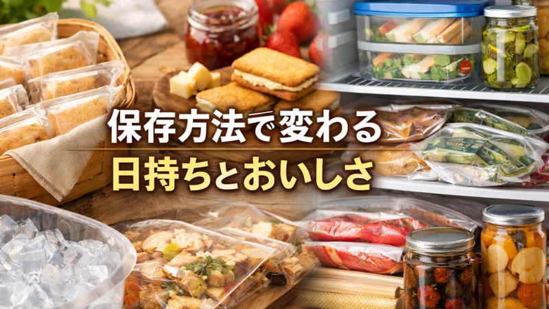 保存方法で変わる日持ちとおいしさ