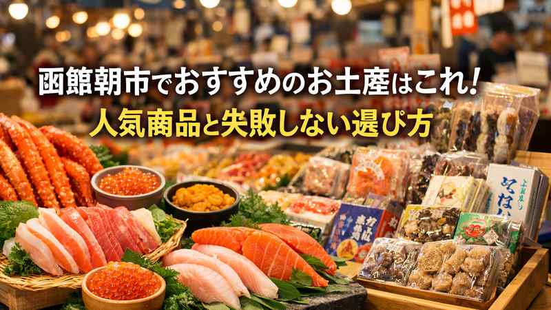函館朝市でおすすめのお土産はこれ！人気商品と失敗しない選び方