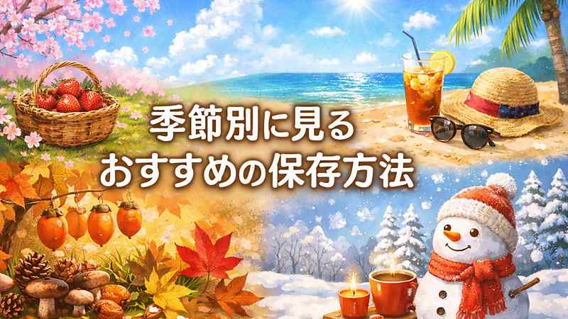 季節別に見るおすすめの保存方法