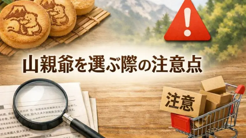 山親爺を選ぶ際の注意点