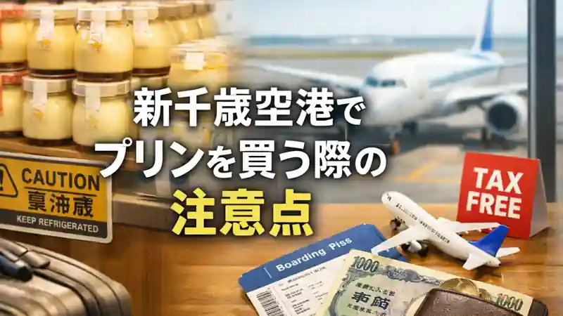 新千歳空港でプリンを買う際の注意点