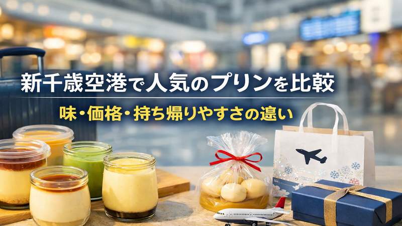 新千歳空港で人気のプリンを比較｜味・価格・持ち帰りやすさの違い