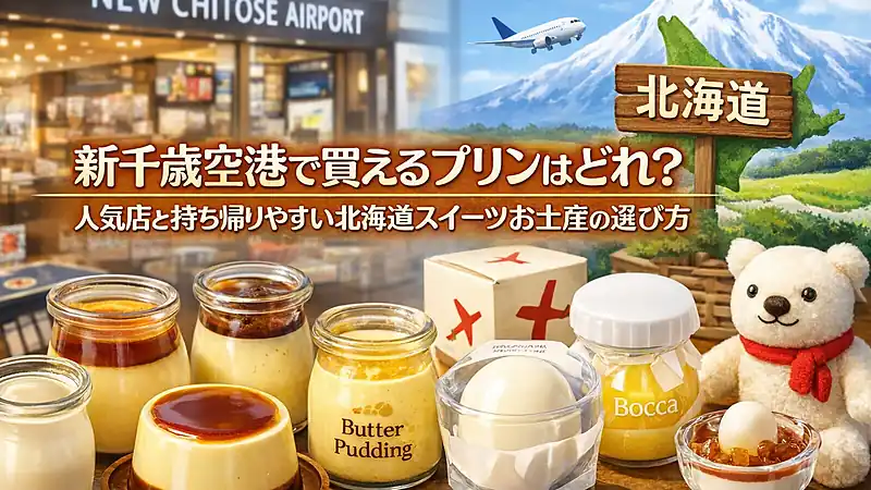 新千歳空港で買えるプリンはどれ？人気店と持ち帰りやすい北海道スイーツお土産の選び方