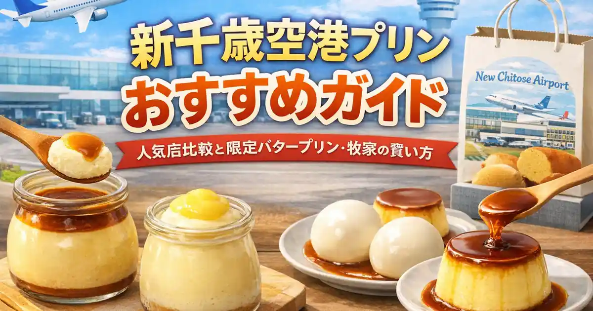 新千歳空港プリンおすすめガイド｜人気店比較と限定バタープリン・牧家の買い方