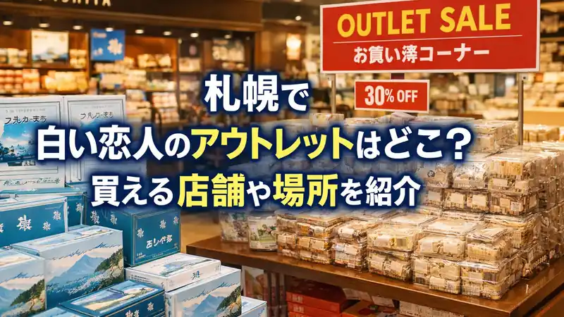 札幌で白い恋人のアウトレットはどこ？買える店舗や場所を紹介