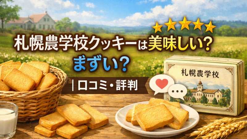 札幌農学校クッキーは美味しい？まずい？｜口コミ・評判