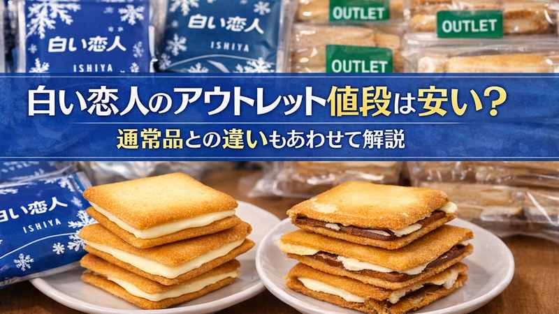 白い恋人のアウトレット値段は安い？通常品との違いもあわせて解説