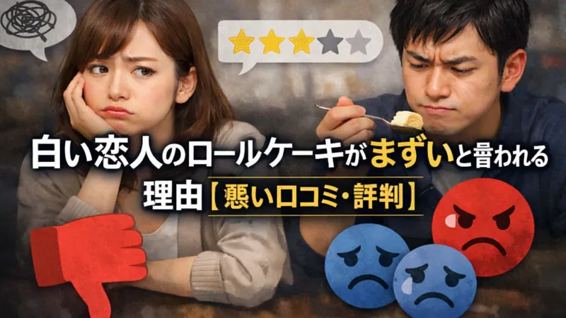 白い恋人のロールケーキがまずいと言われる理由【悪い口コミ・評判】