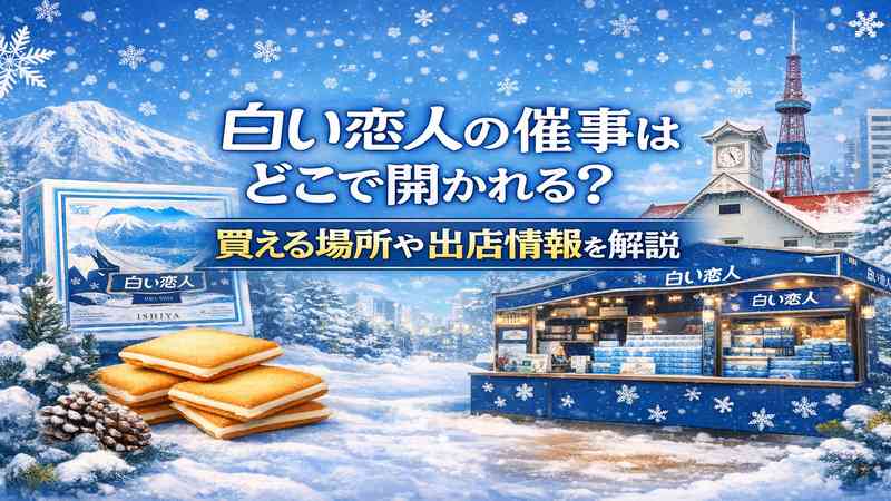 白い恋人の催事はどこで開かれる？買える場所や出店情報を解説
