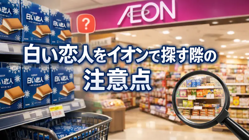 白い恋人をイオンで探す際の注意点