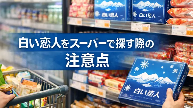 白い恋人をスーパーで探す際の注意点