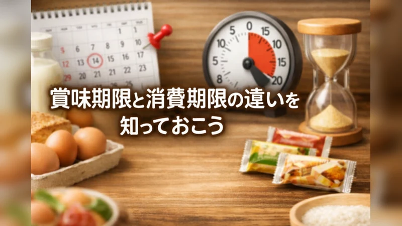 賞味期限と消費期限の違いを知っておこう