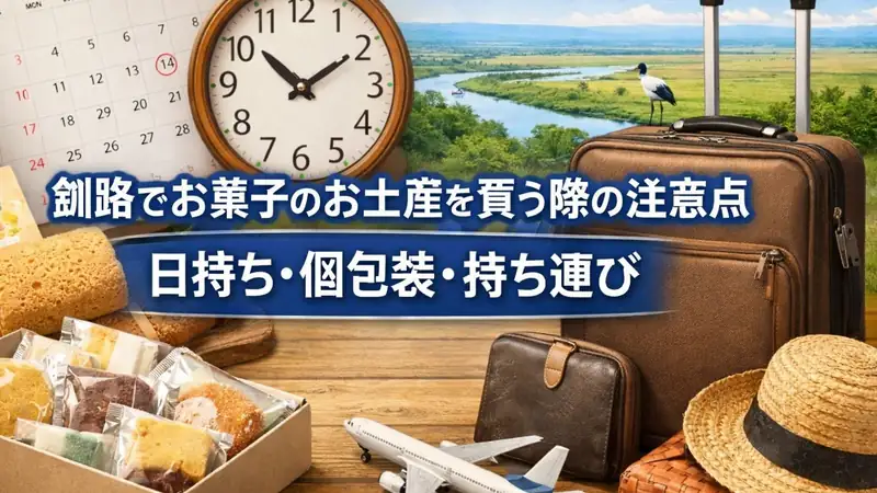 釧路でお菓子のお土産を買う際の注意点｜日持ち・個包装・持ち運び