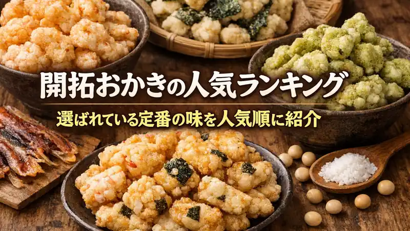 開拓おかきの人気ランキング｜選ばれている定番の味を人気順に紹介