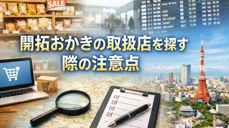 開拓おかきの取扱店を探す際の注意点