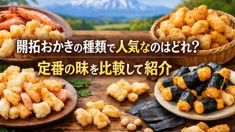 開拓おかきの種類で人気なのはどれ？定番の味を比較して紹介