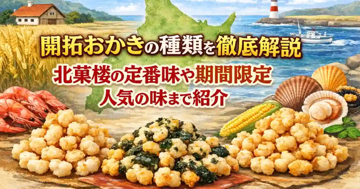 開拓おかきの種類を徹底解説 北菓楼の定番味や期間限定 人気の味まで紹介
