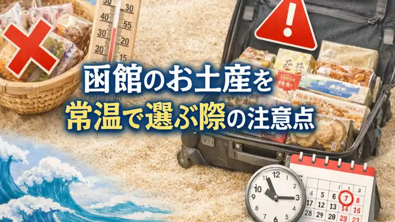 函館のお土産を常温で選ぶ際の注意点