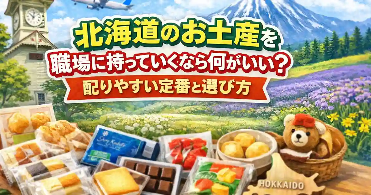 北海道のお土産を職場に持っていくなら何がいい？配りやすい定番と選び方