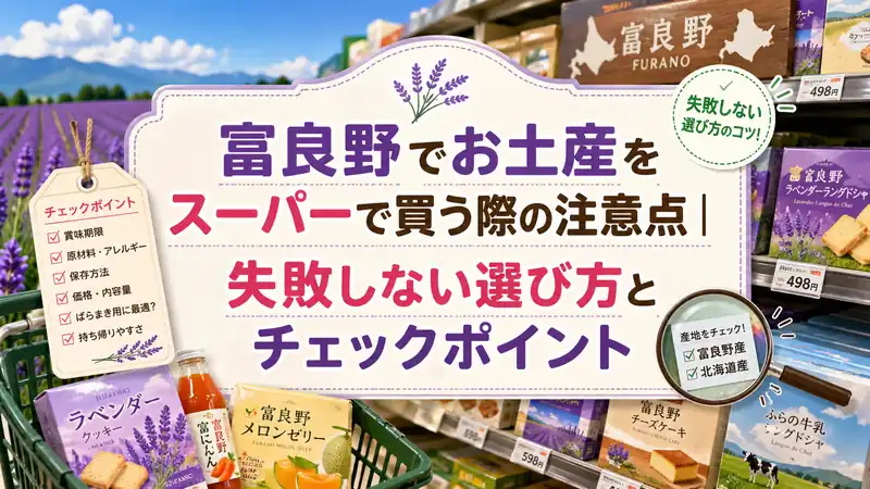 富良野でお土産をスーパーで買う際の注意点｜失敗しない選び方とチェックポイント