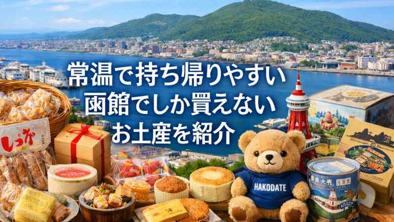 常温で持ち帰りやすい函館でしか買えないお土産を紹介