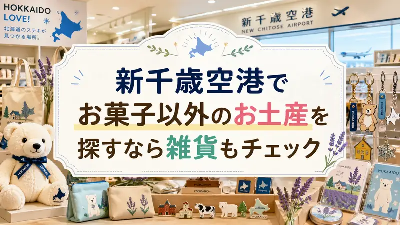 新千歳空港でお菓子以外のお土産を探すなら雑貨もチェック
