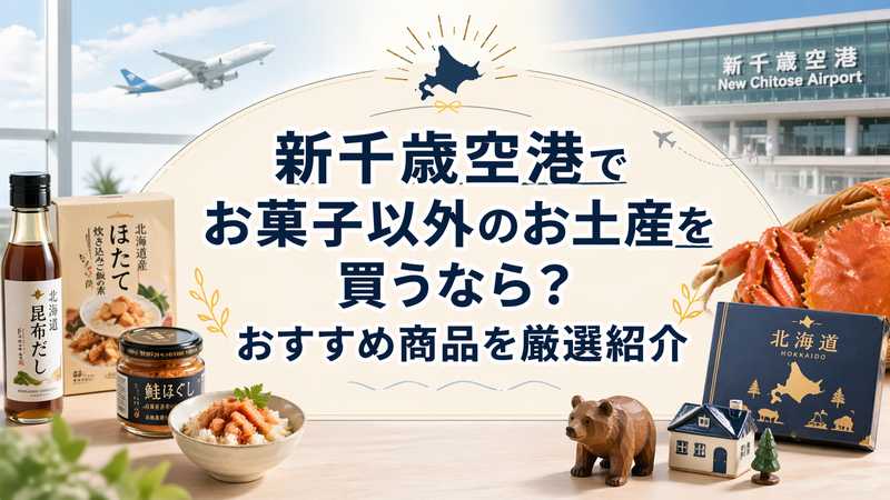 新千歳空港でお菓子以外のお土産を買うなら？おすすめ商品を厳選紹介